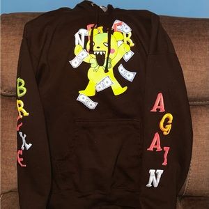 Mens Used “never broke again hoodie”